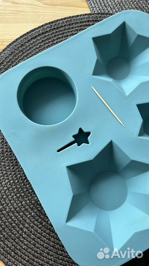 Форма силиконовая для кексов елочка