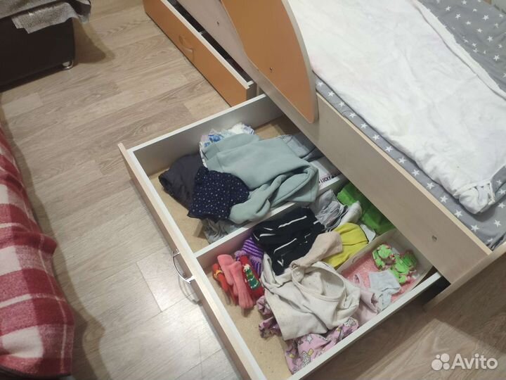 Детская кровать с матрасом ортопедическим