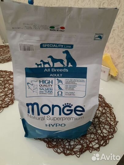 Monge сухой корм для собак