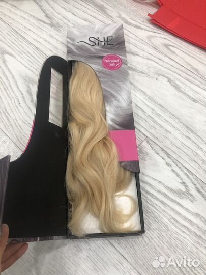 Волосы на заколках