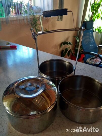 Контейнер для еды 3х секционный