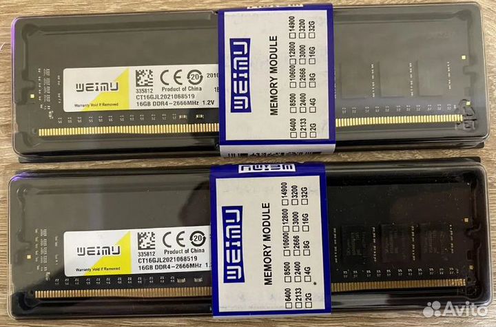 Оперативная память ddr4 16gb 3200 / 2666