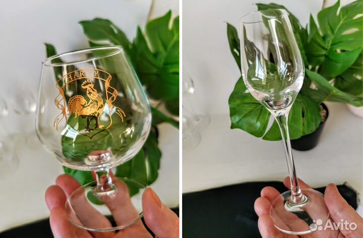 Рюмки Viola Bohemia на высокой ножке, за пару