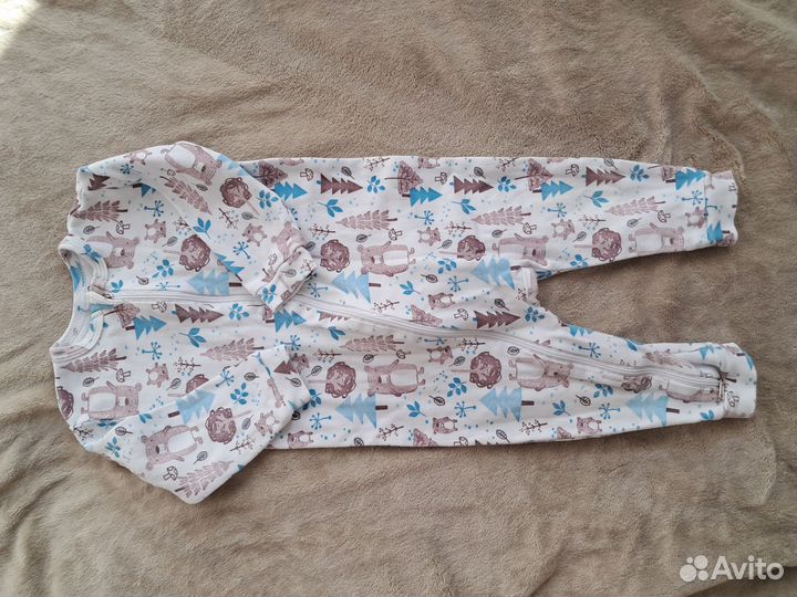 Комбинезон нательный 74 на молнии