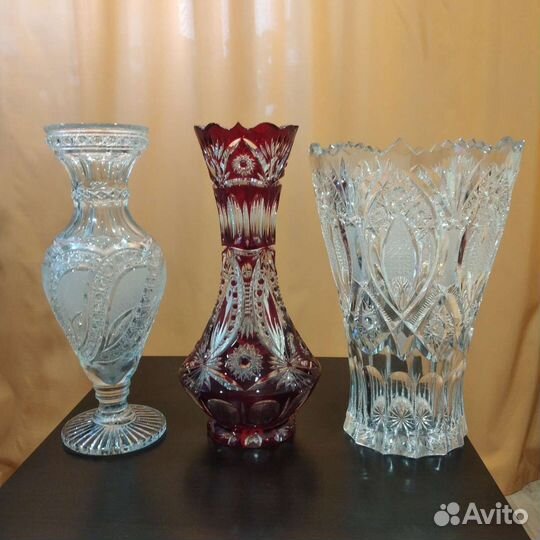 Ваза для цветов хрусталь