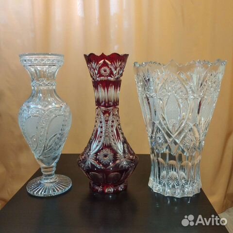 Ваза для цветов хрусталь