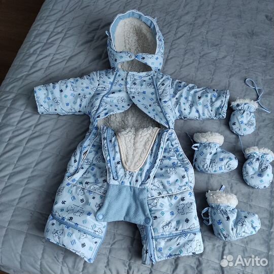 Зимний/весенний комбинезон 86 см
