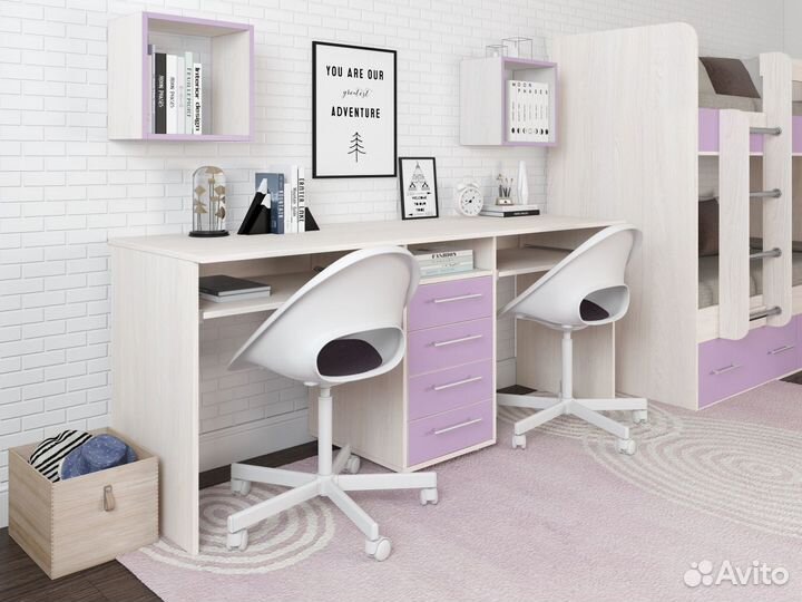 Компьютерный стол для двоих Лаворо