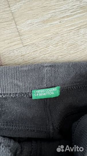 Джинсы вельветовые H&M и Benetton для девочки 134