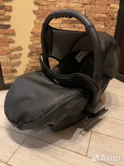 Коляска 3 в 1 Sonic Plus Verdi черная эко-кожа