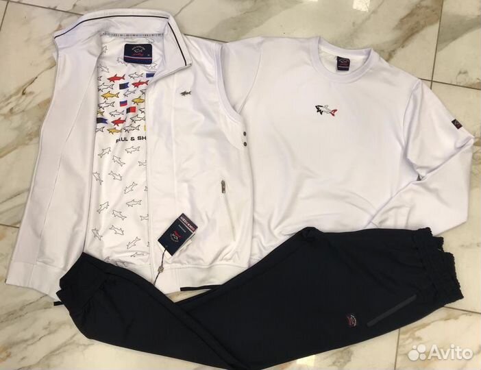 Мужской космют белого цвета Paul shark (3 вещи)