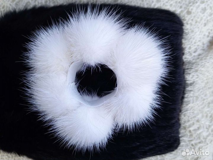 Резинка для волос из меха норки