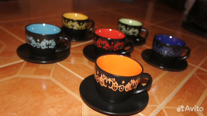Набор чашек с блюдцами чай -кофе СССР и кнр