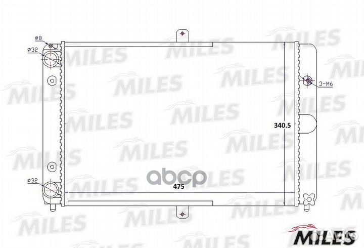 Acrm480 Радиатор LADA 2108-99 acrm480 Miles