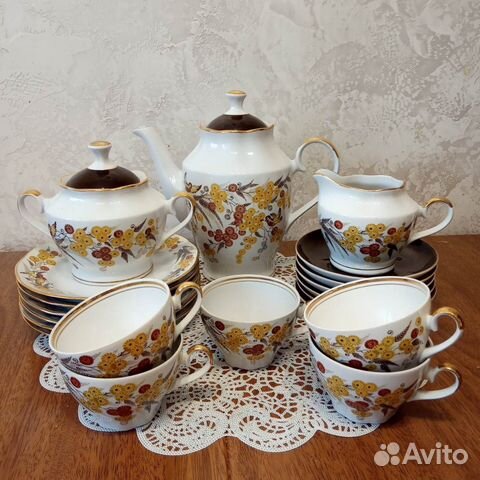 Сервиз чайный Рижский фарфор очень редкий