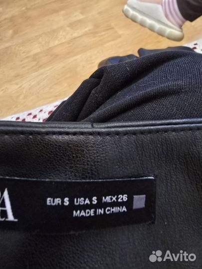 Юбкаzara эко кожа,р s