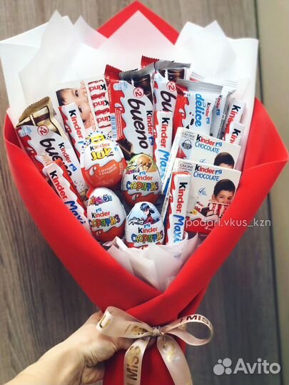 Букет из киндеров, сладкий букет