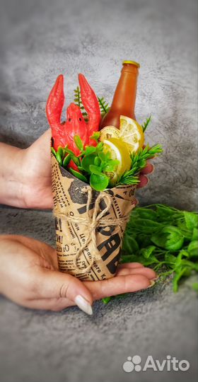 Мужской букет из мыла