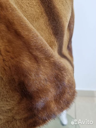 Шуба норковая с куницей 48'50 длина 85 см