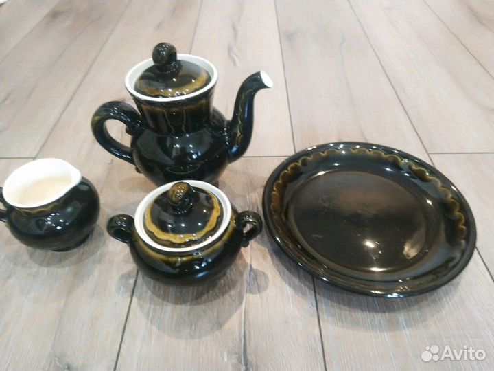 Чайный набор СССР зик Майолика 1970
