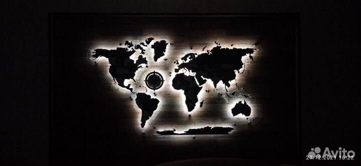 Карта мира на стену