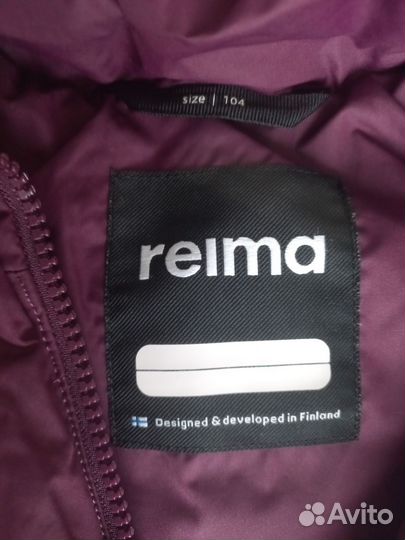 Пуховик reima на девочку 104 размера
