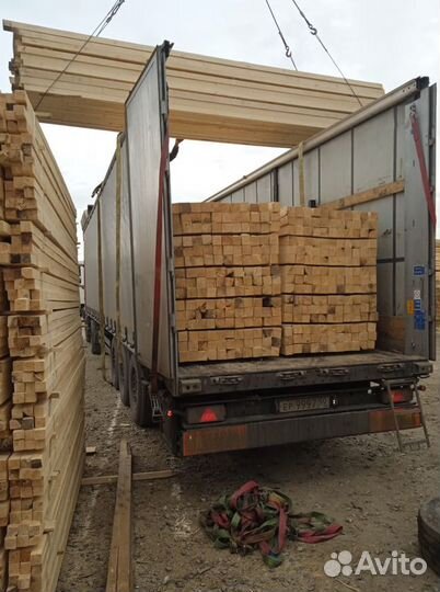 Брус обрезной строганый