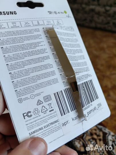 Флешка(Карта памяти) Samsung evo plus micro sd 256