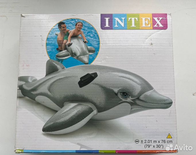 Надувной матрас intex дельфин