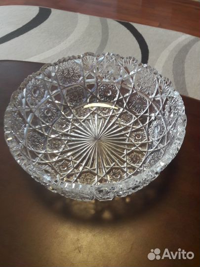Салатник хрустальный большой СССР