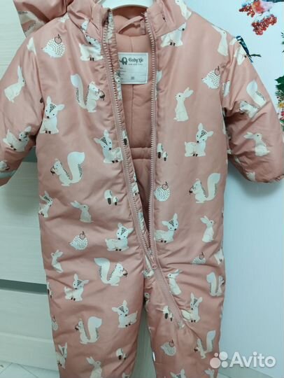 Зимний комбинезон 86 размер на девочку