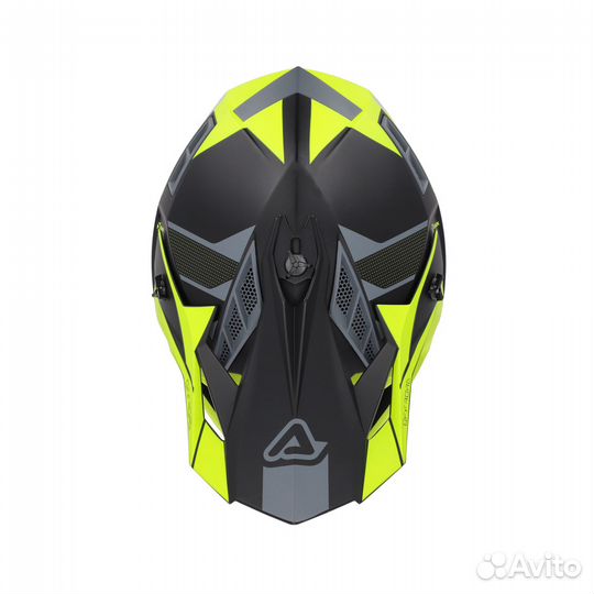 Новый Шлем Acerbis X-track 22-06 Black/Fluo-Yellow