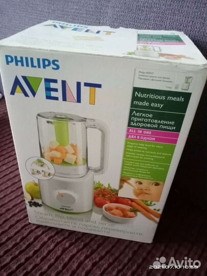 Пароварка блендер philips avent