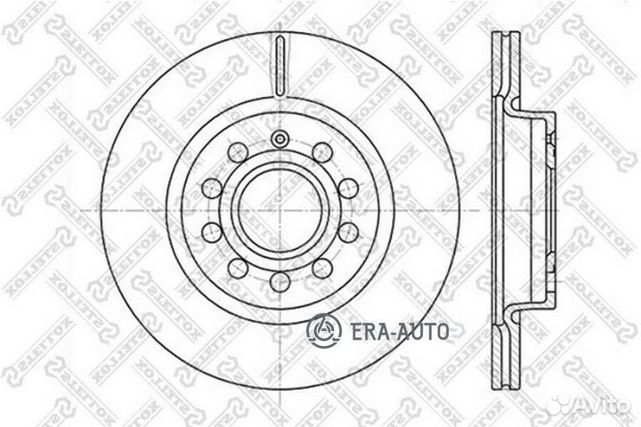 Stellox 60204787VSX Диск торм.audi A3, skoda octavia, VW golf 1.4-2.0TDI 03