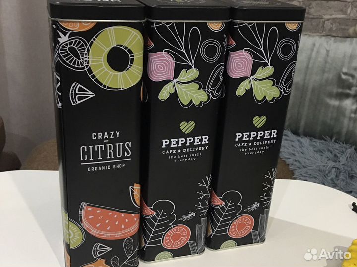 Банки для хранения, комплект из 3 шт, сост. новых