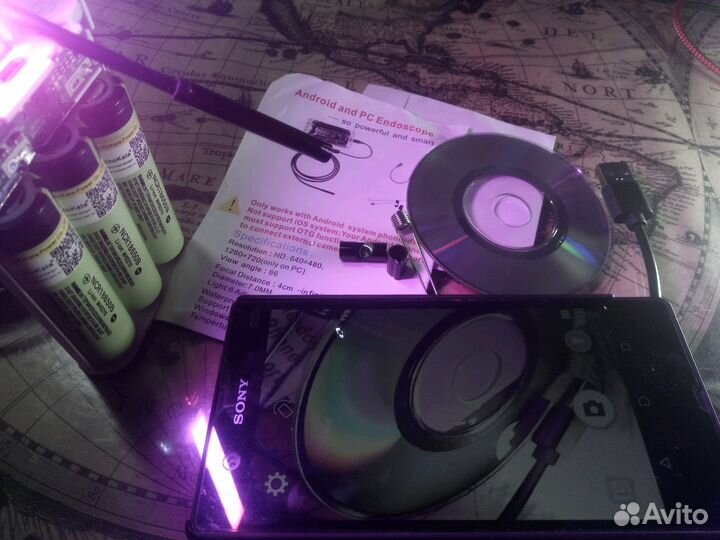 Эндоскоп, камера на проводе