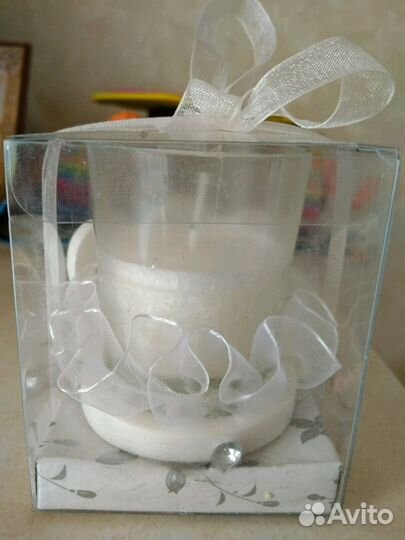 Свеча в рюмке на подставке