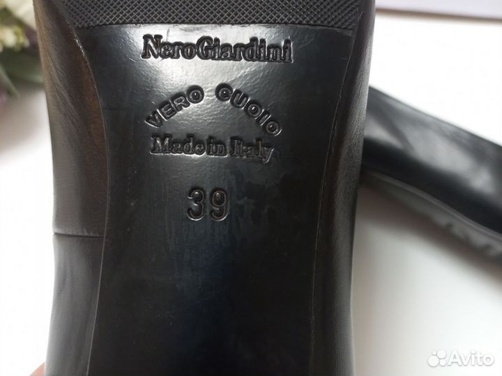 Туфли женские натуральная кожа италия 38 39