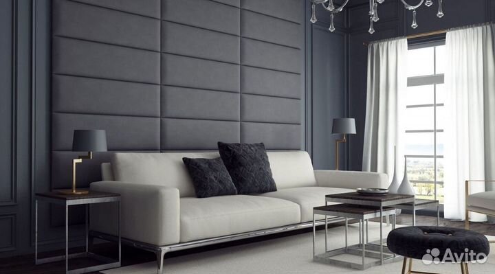 Мягкие стеновые панели для кровати