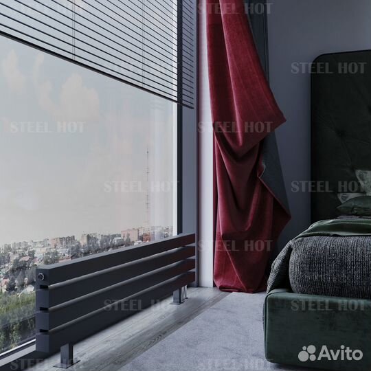Напольный дизайн радиатор Steel-Hot от производите