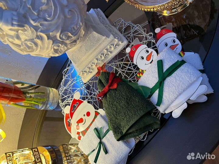 Новогодние полотенца в подарочной упаковке
