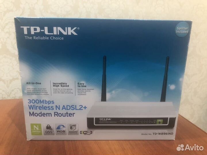 Wi-Fi роутер TP-link TD-W8961ND adsl2+