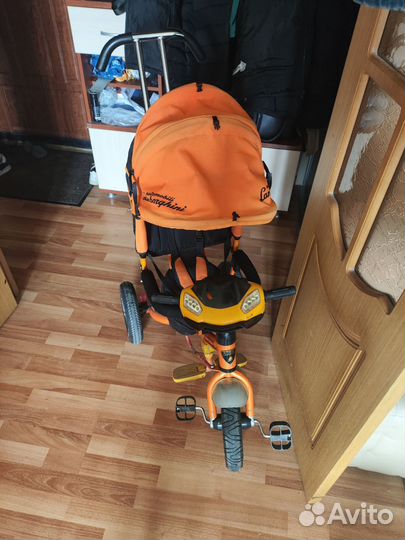 Детский велосипед коляска с ручкой