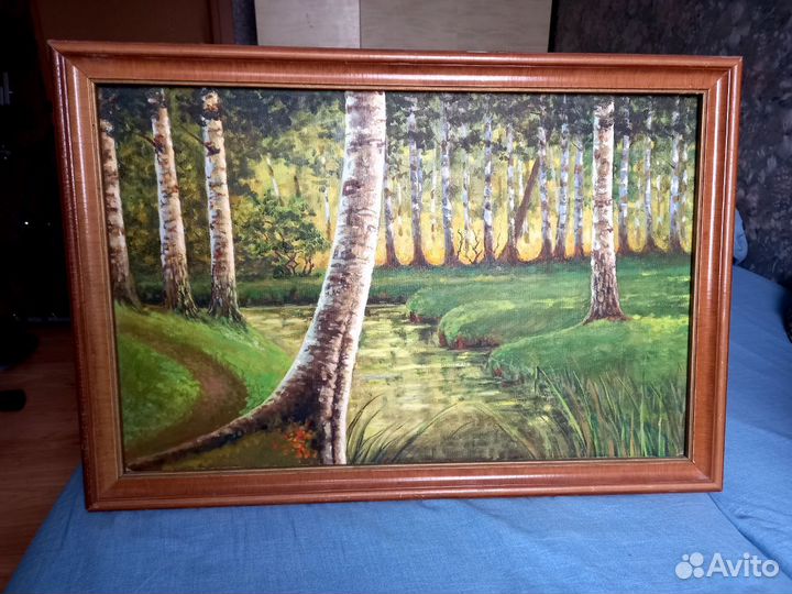 Картина на холсте маслом 45х70