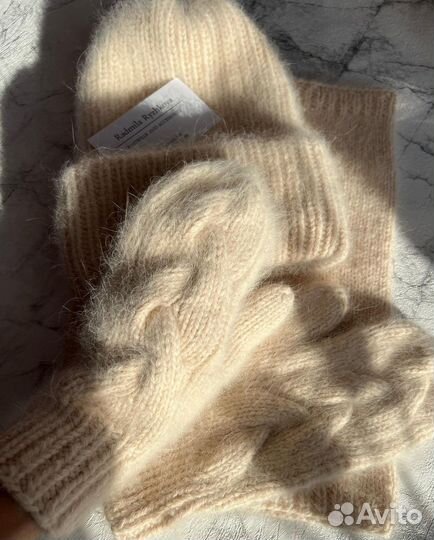 Шапка варежки снуд