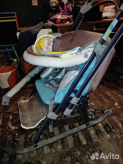 Детские санки коляска