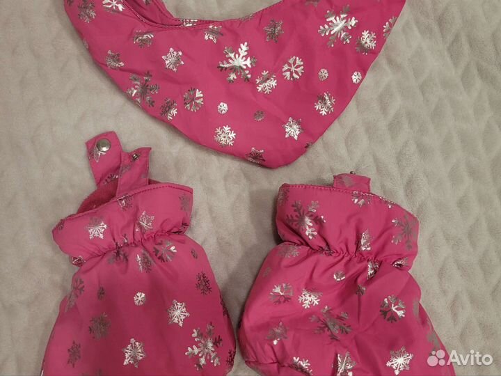 Зимний комбинезон для девочки, 80 см