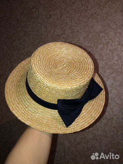Шляпа женская соломенная