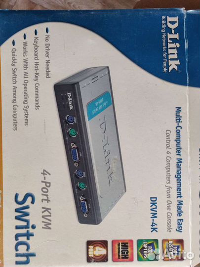 Kvm переключатель 4 port d-link dkvm-4k 4port kvm