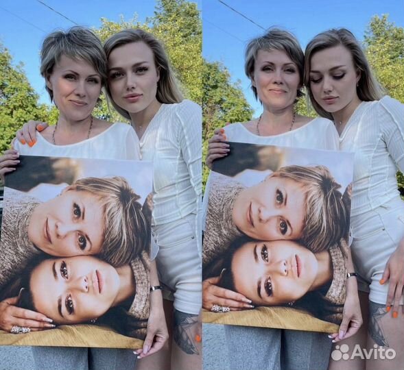 Портрет на холсте по фото, картина на холсте